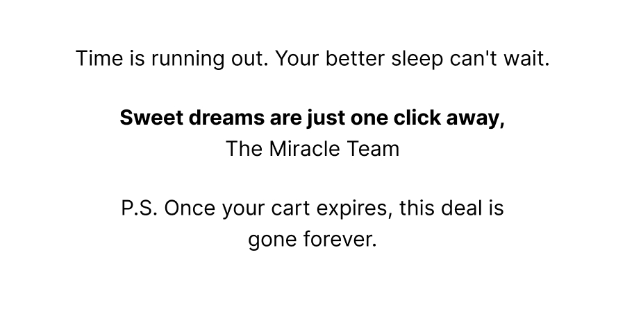 time is running out