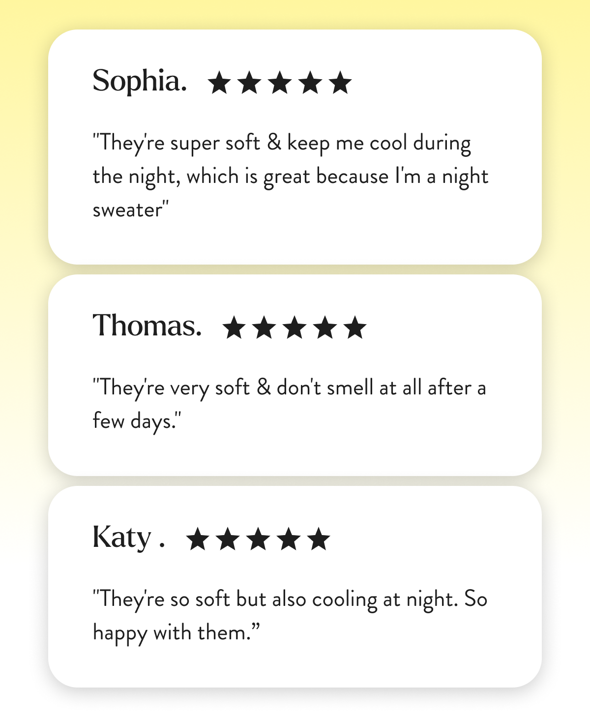 they're very soft & don't smell at all after a few days.