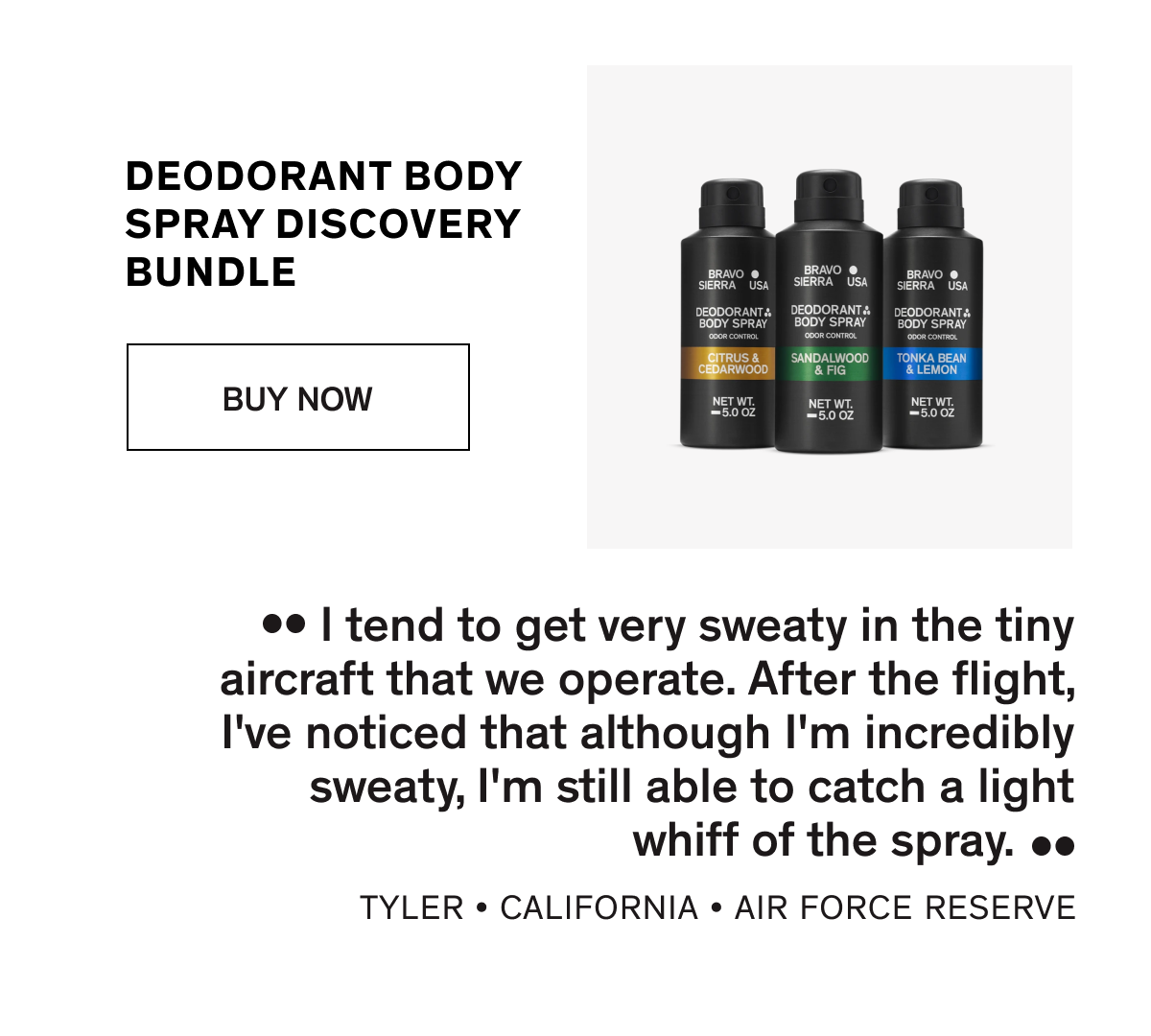 DEODORANT BODY SPRAY DISCOVERY BUNDLE