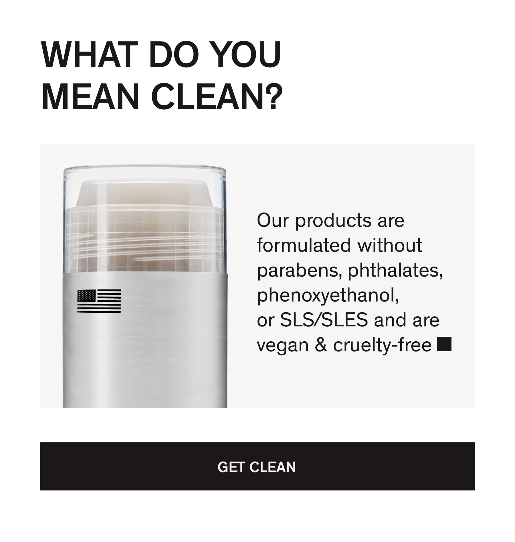 WHAT DO YOU MEAN CLEAEN?