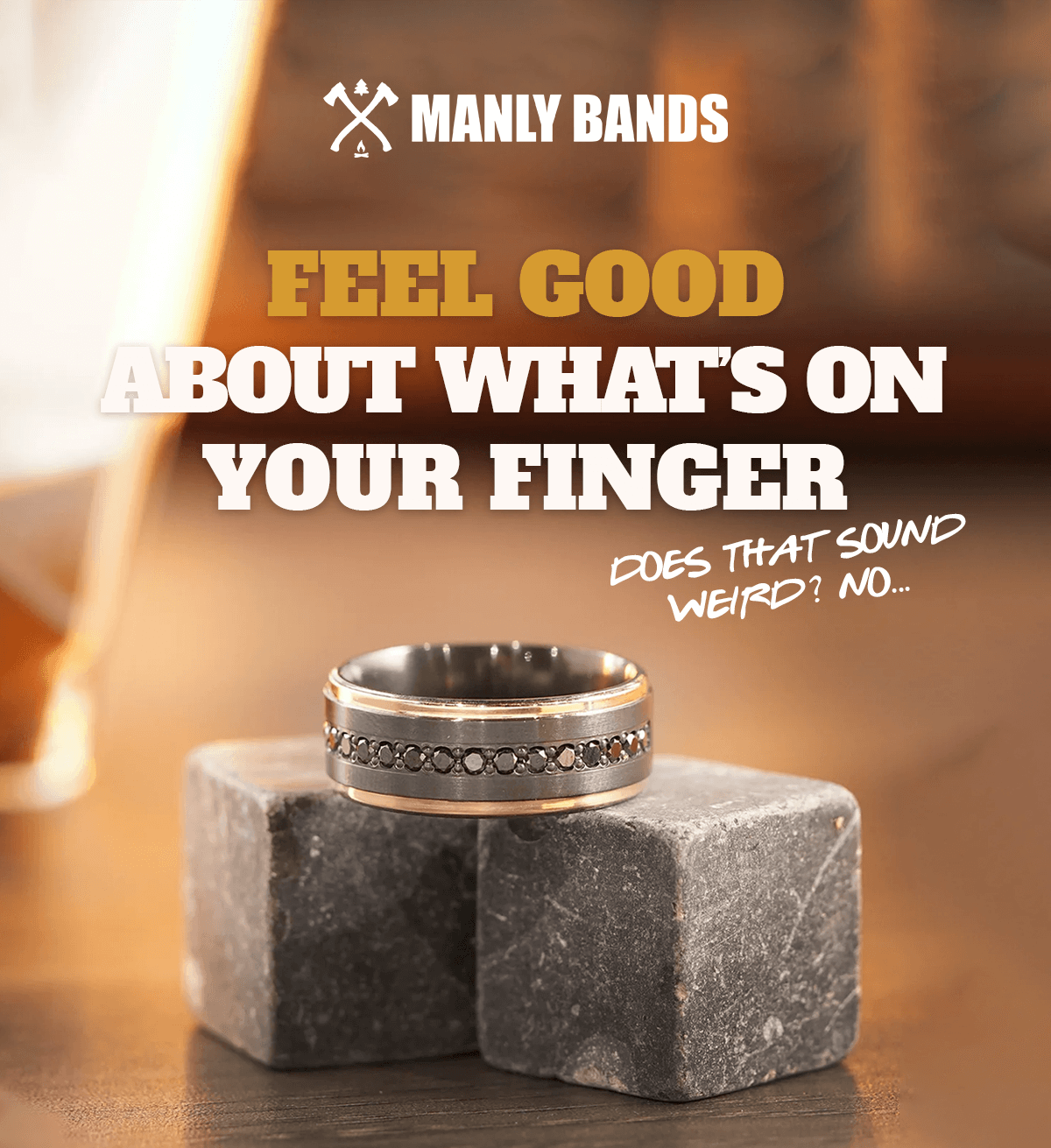 Manly Bands Logo + Feel Good hero
