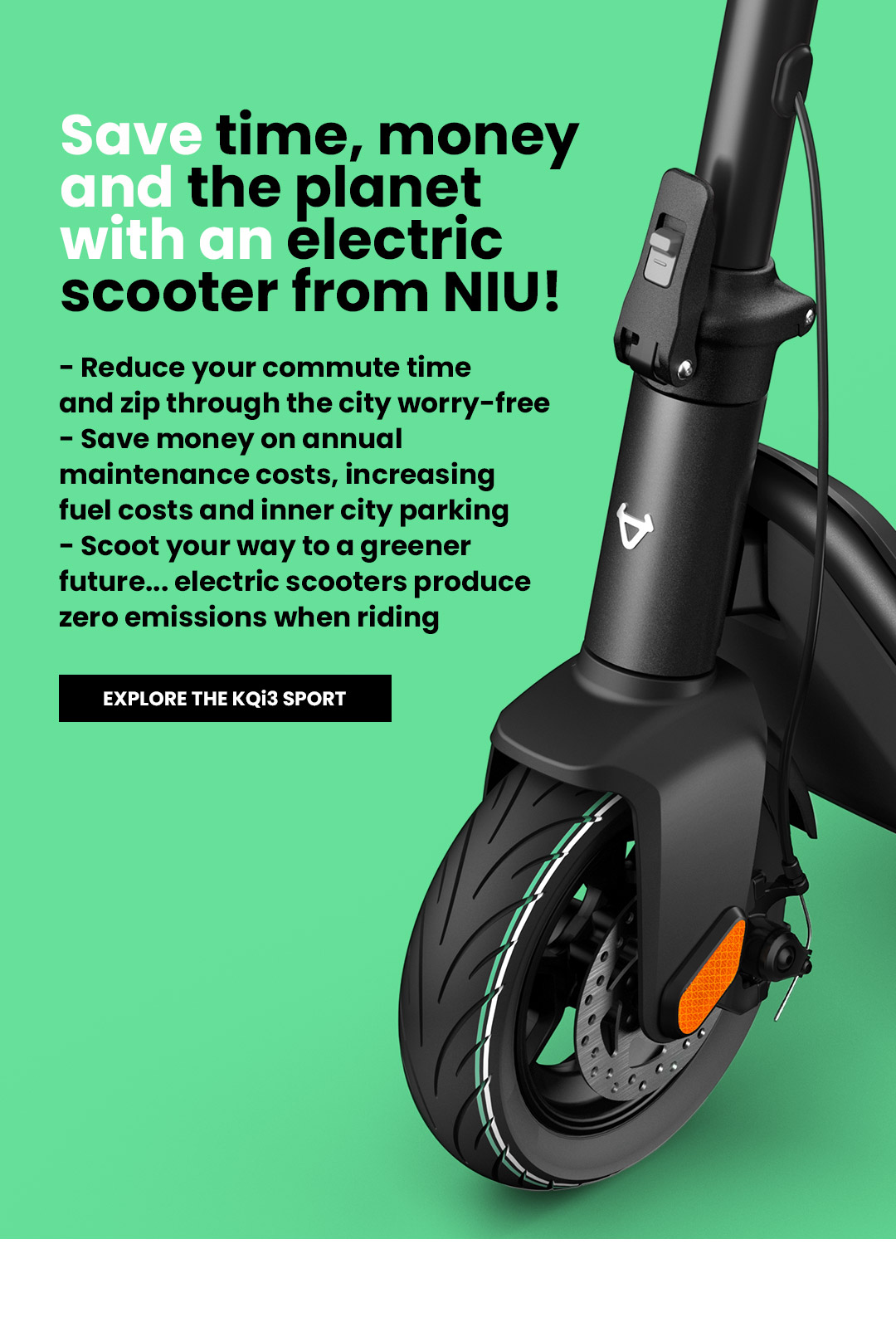 Save 299 On The NEW KQi3 Sport Electric Scooter Scooter Hut