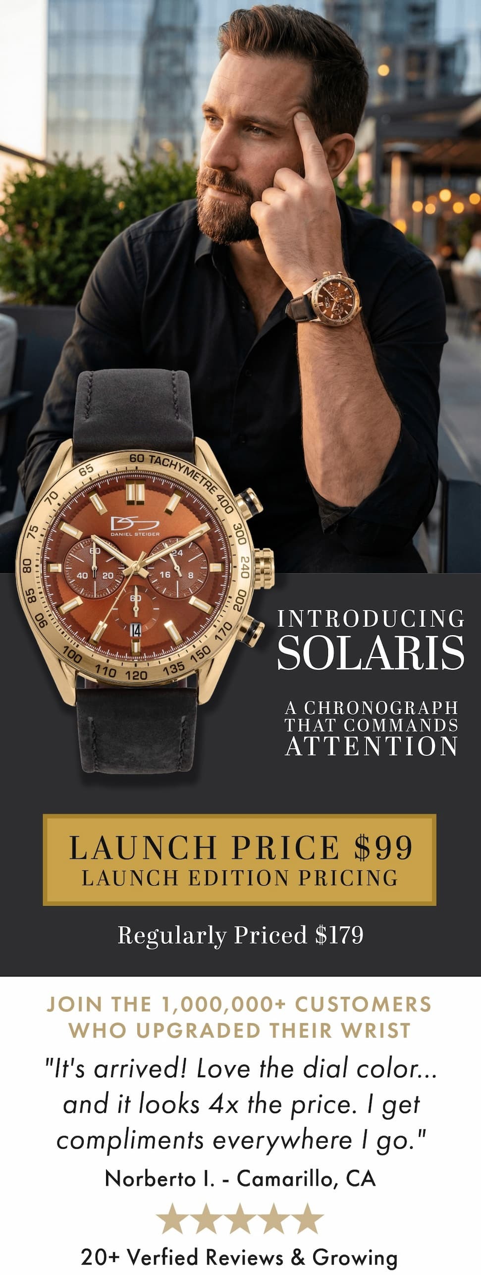 Chronograph precision. Refined design. Limited release.