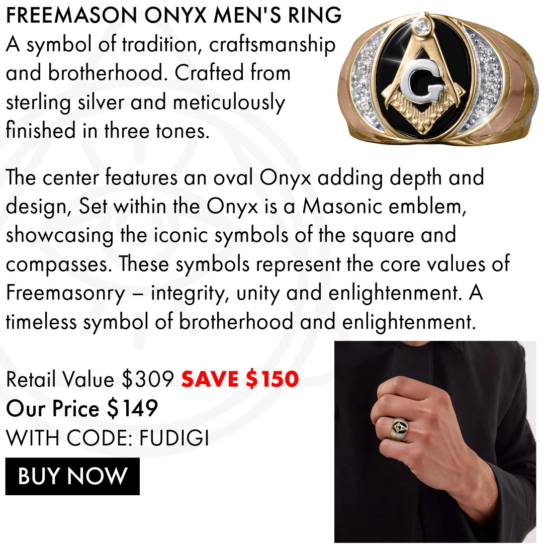 Freemasons Ring - Save $30 with code FUDIGI