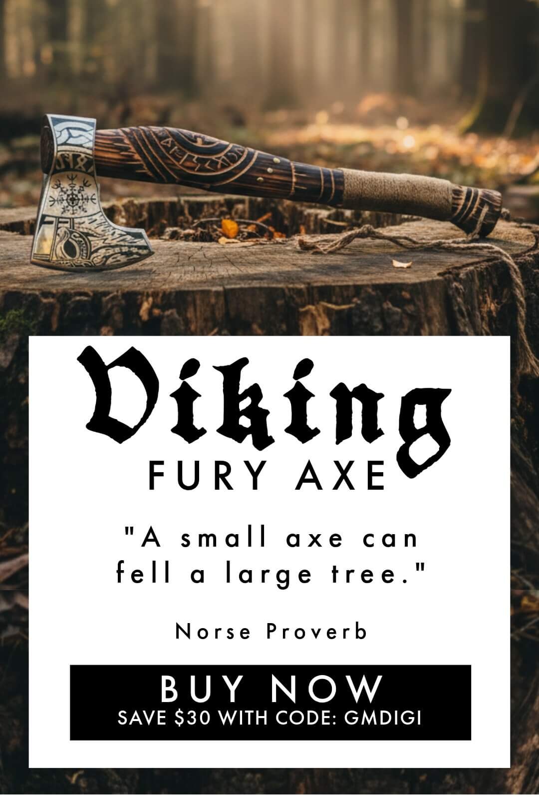 Forged for the wild - save $30 online with code GMDIGI