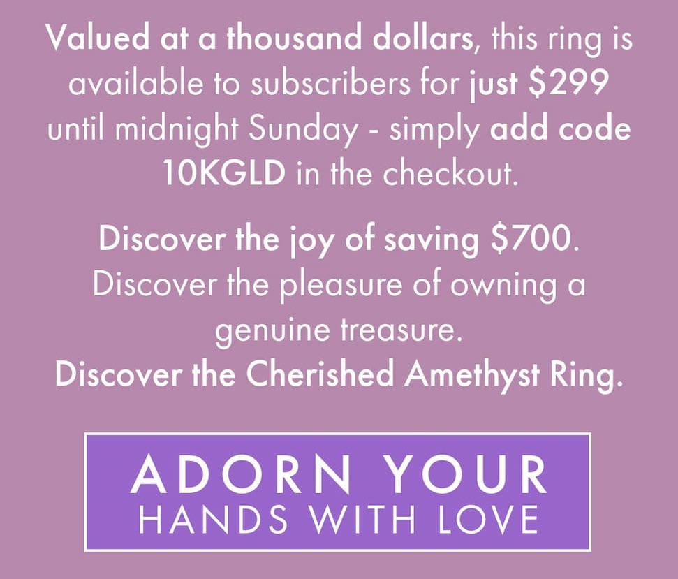 Save $700 with code 10KGLD