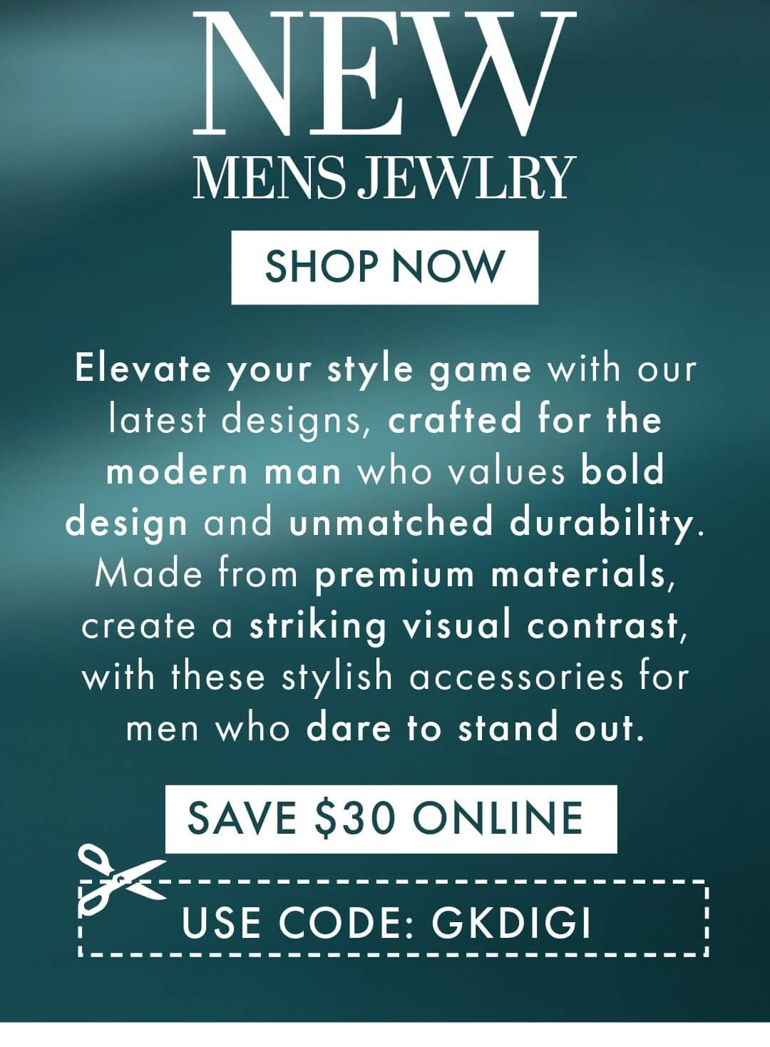 Discover New Mens Jewelry