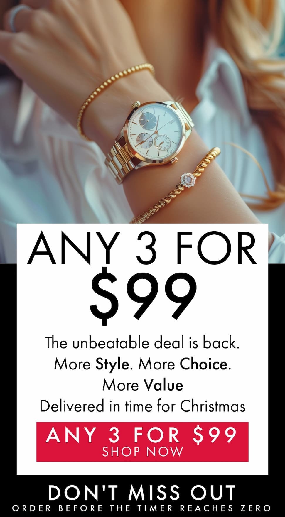 Any 3 Items For Just $99