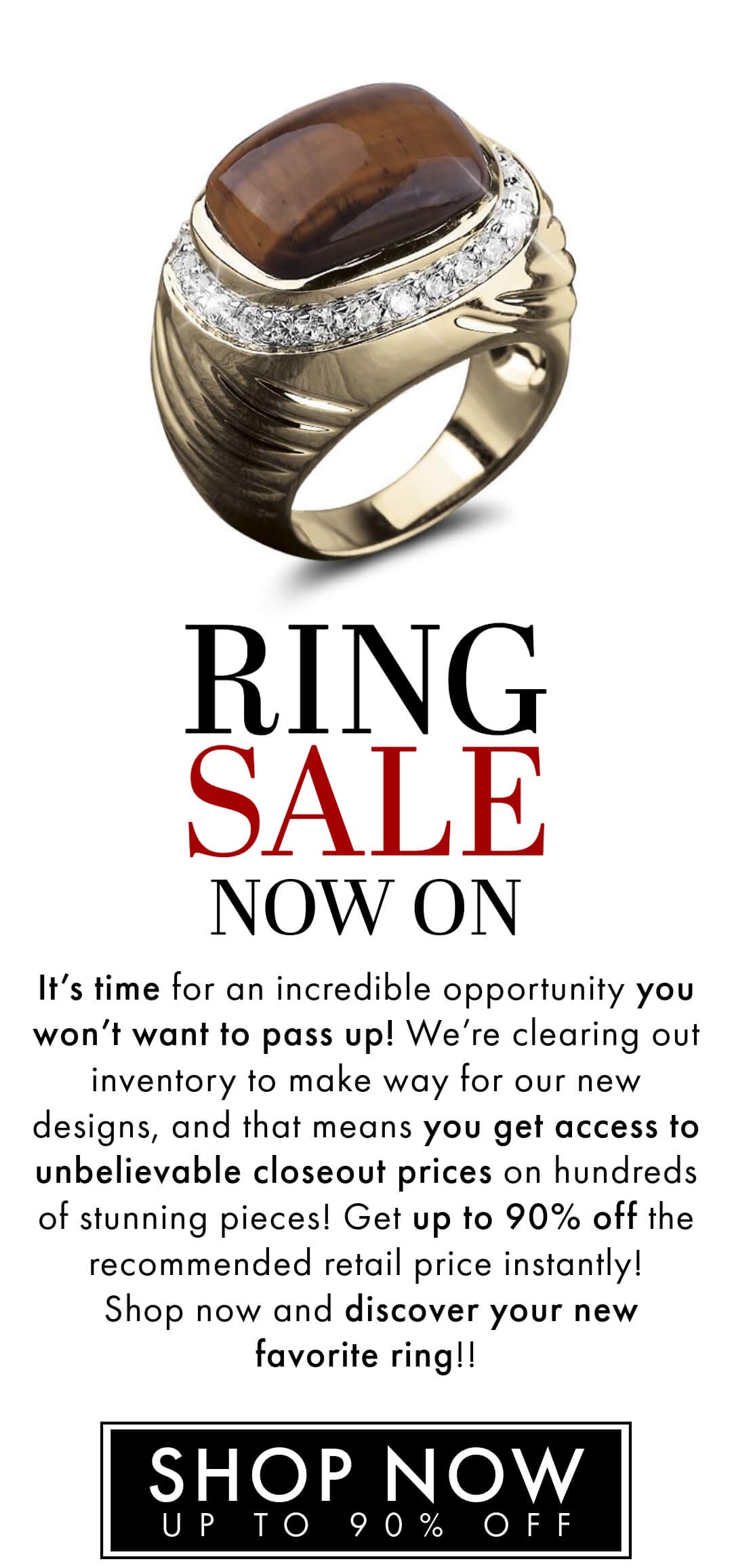 Ring Sale Now On - Save 90% Online