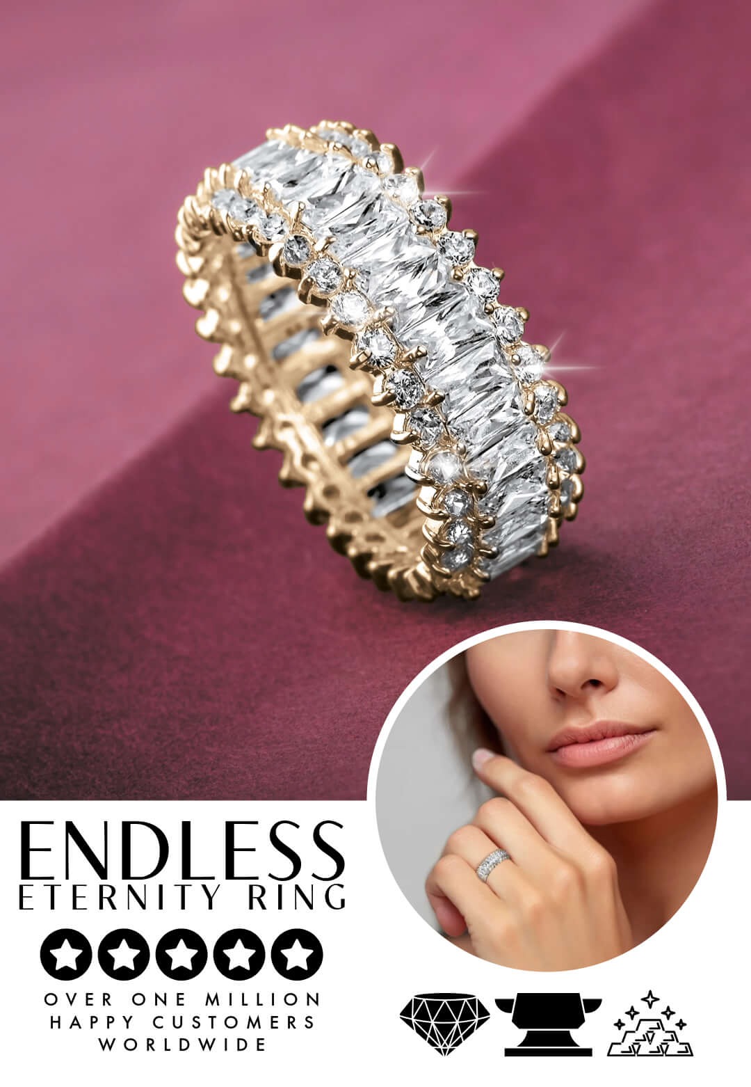 Five Star Rated - Endless Eternity Ring