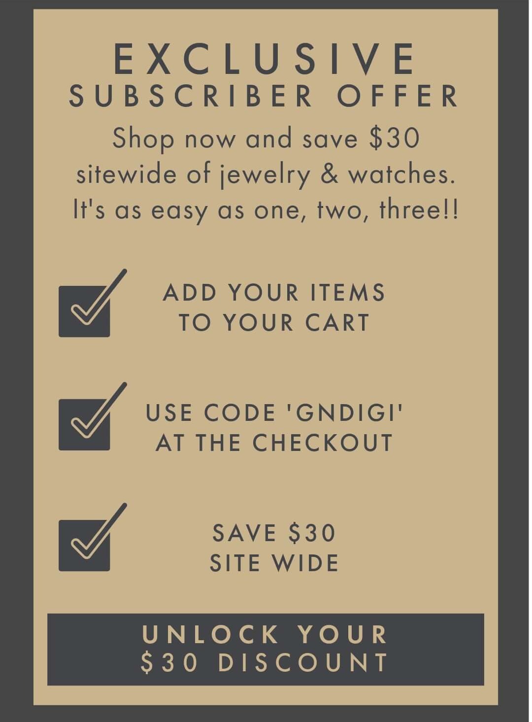 Shop New Designs  $30 with code GNDIGI