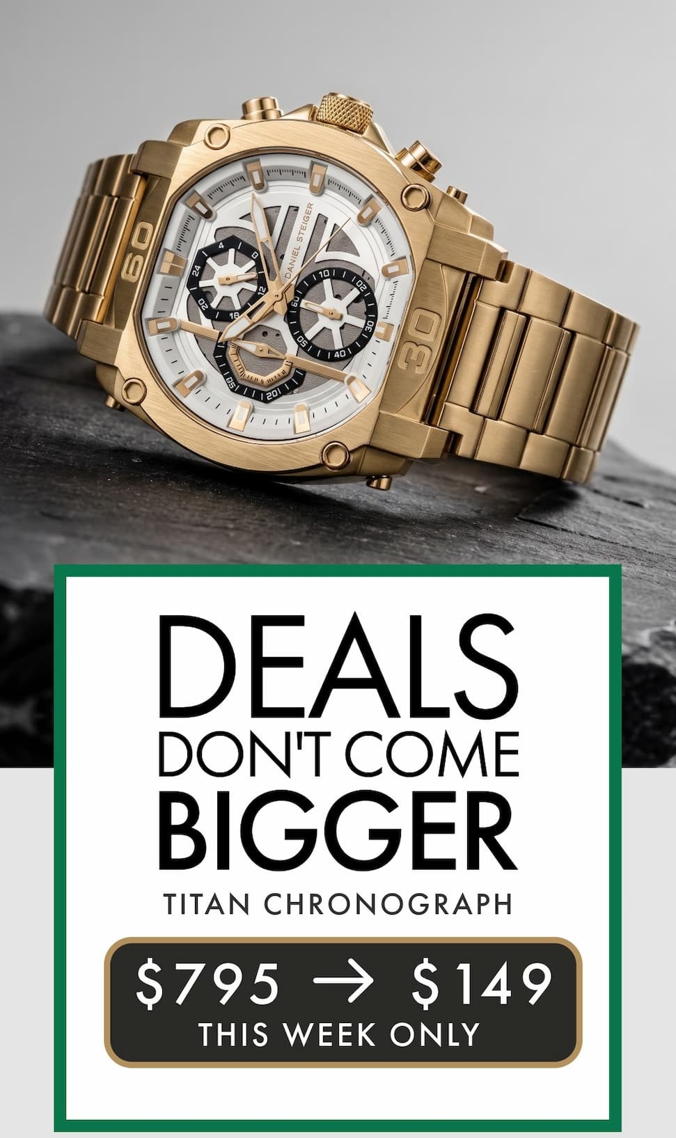 Luxury chronograph. Limited-time drop—save $646 before it’s gone.