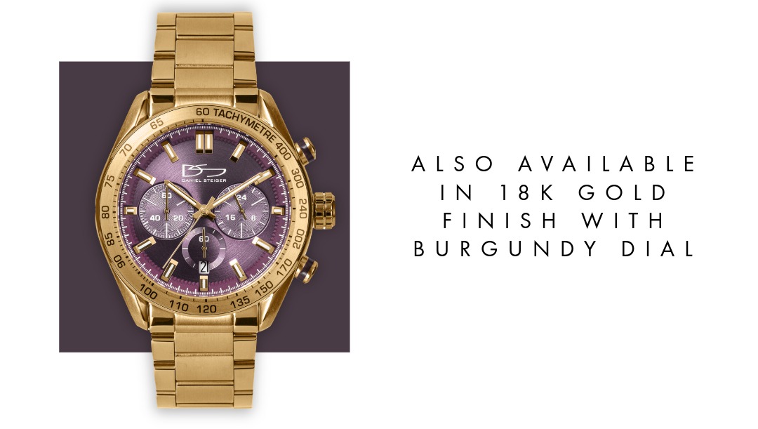 Tuxedo Burgandy Chronograph - Exclusive Subscriber Deal Weekend