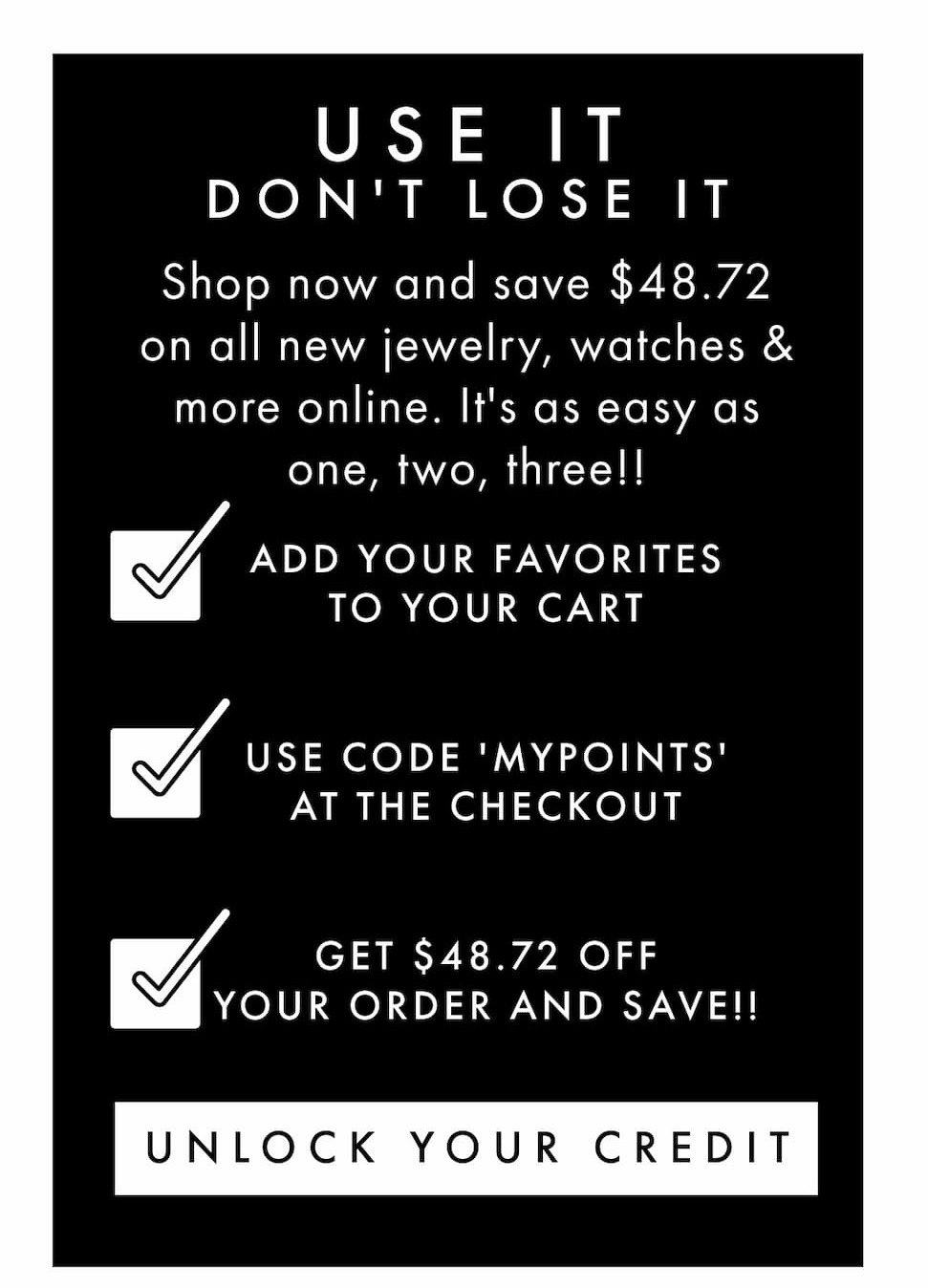 Claim Points Before Midnight Sunday  Or Lose Them All