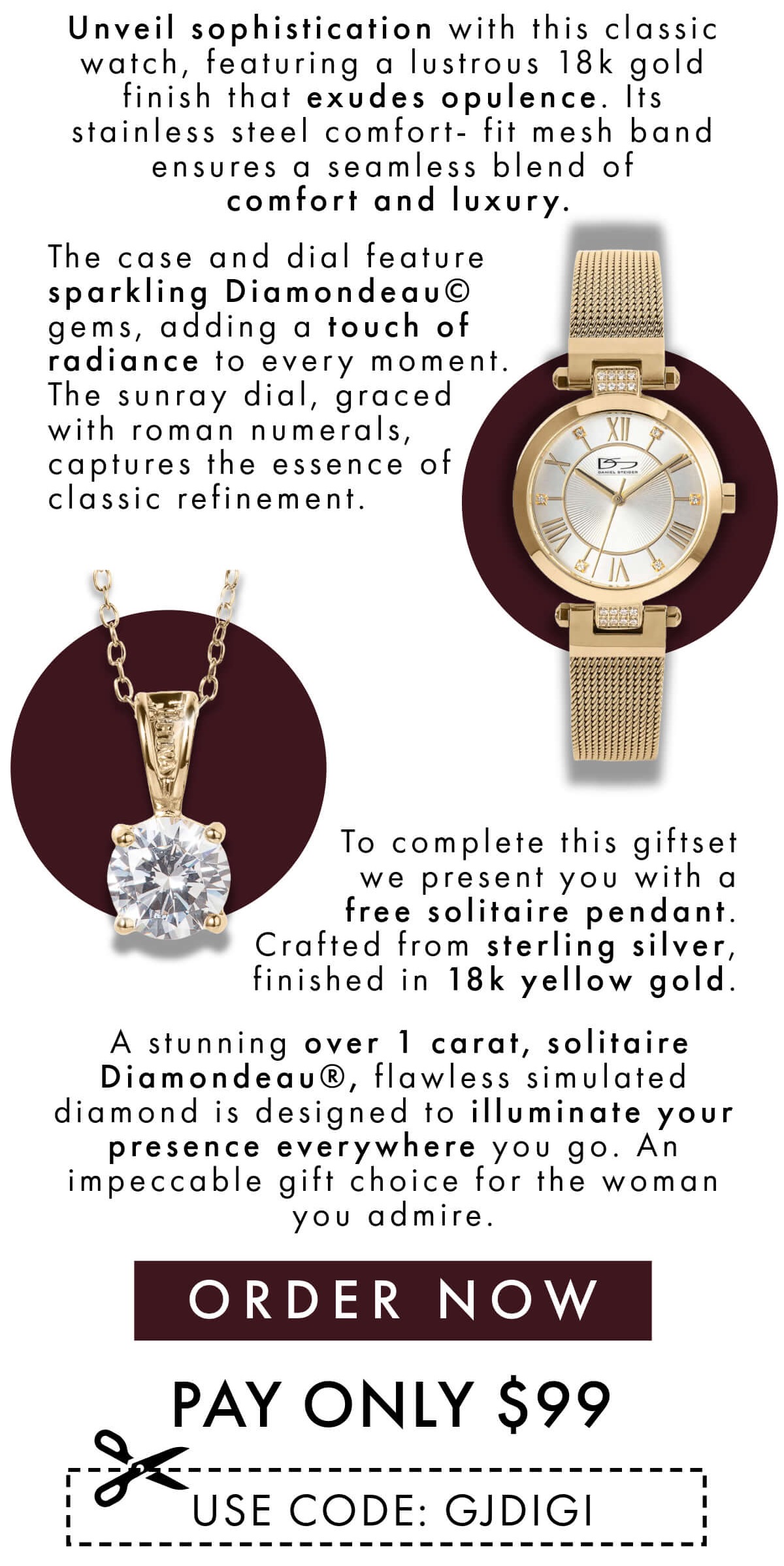 The girls with the golden allure - Save $30 instantly