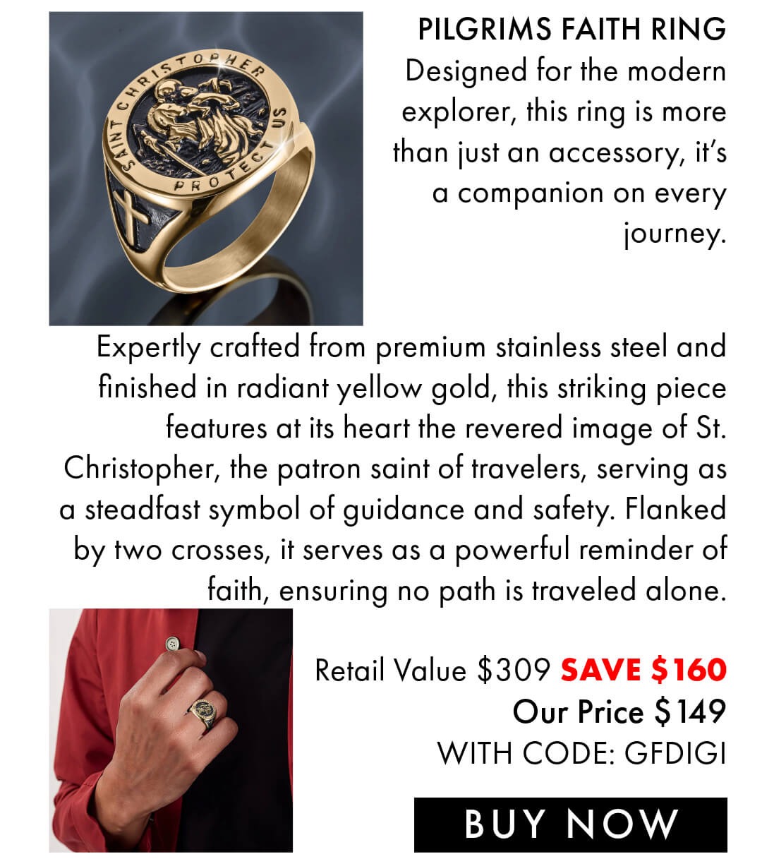 Pilgrims Faith Ring