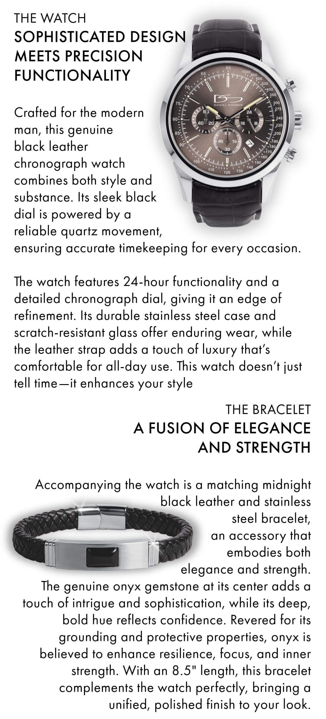 Onyx Edge Watch & Bracelet