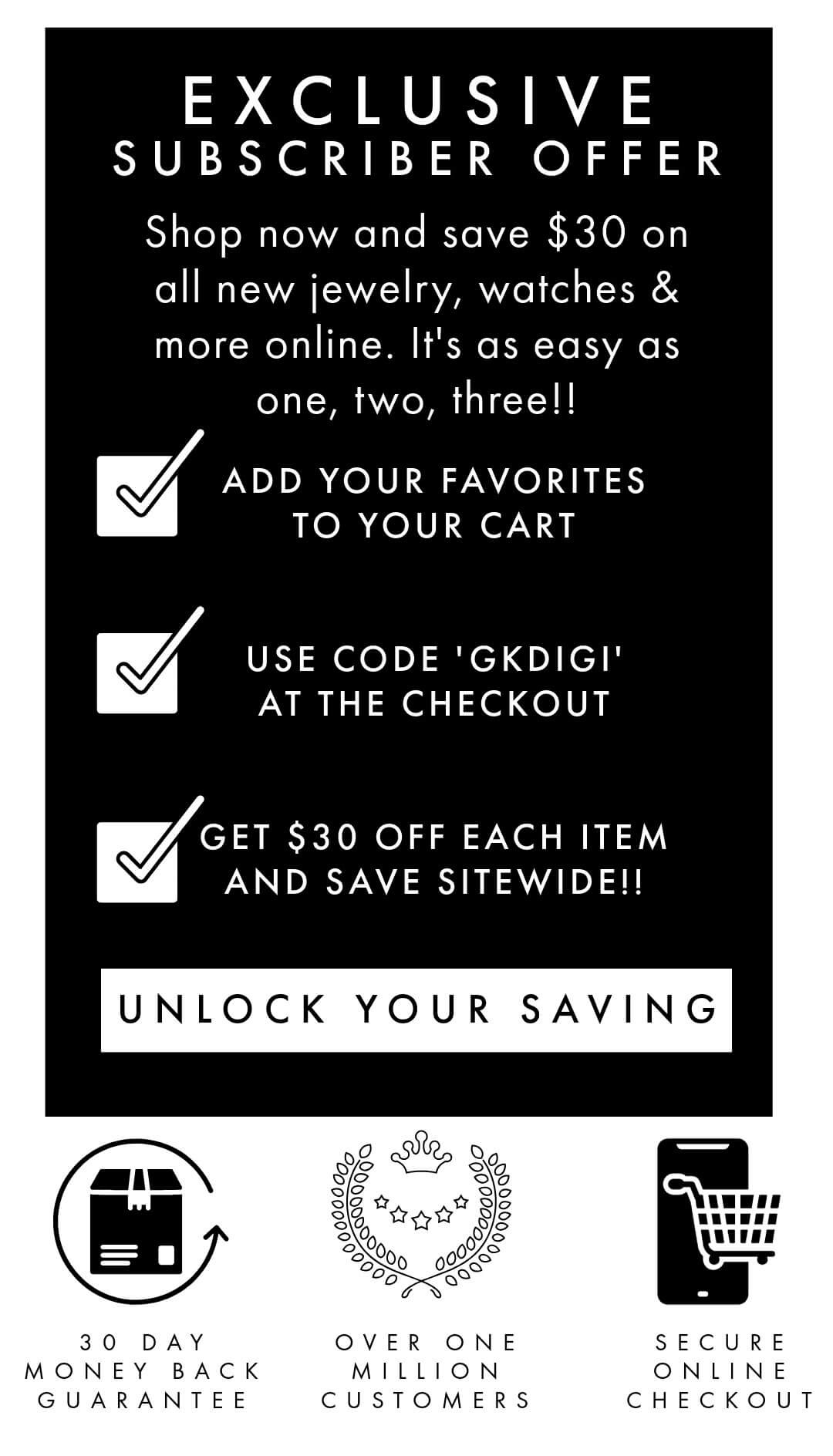 Five Star Rated- Save $30 with your exclusive discount code GKDIGI