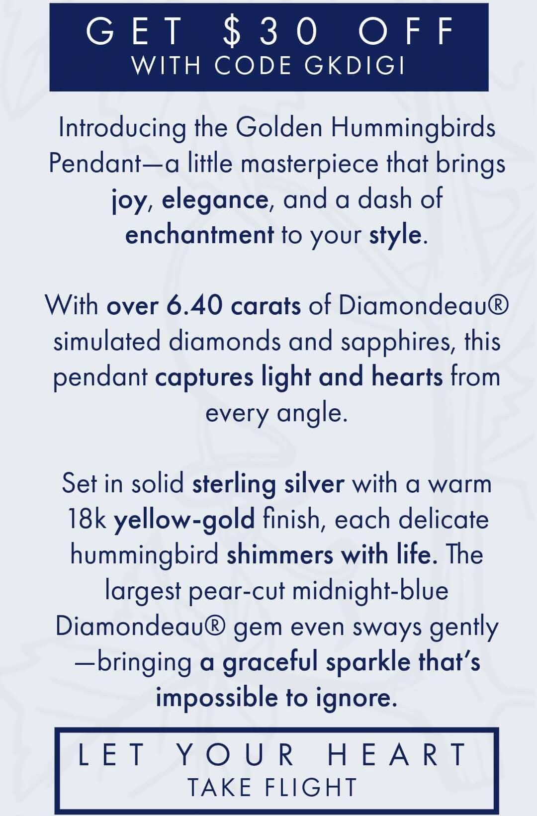 Let your heart take flight