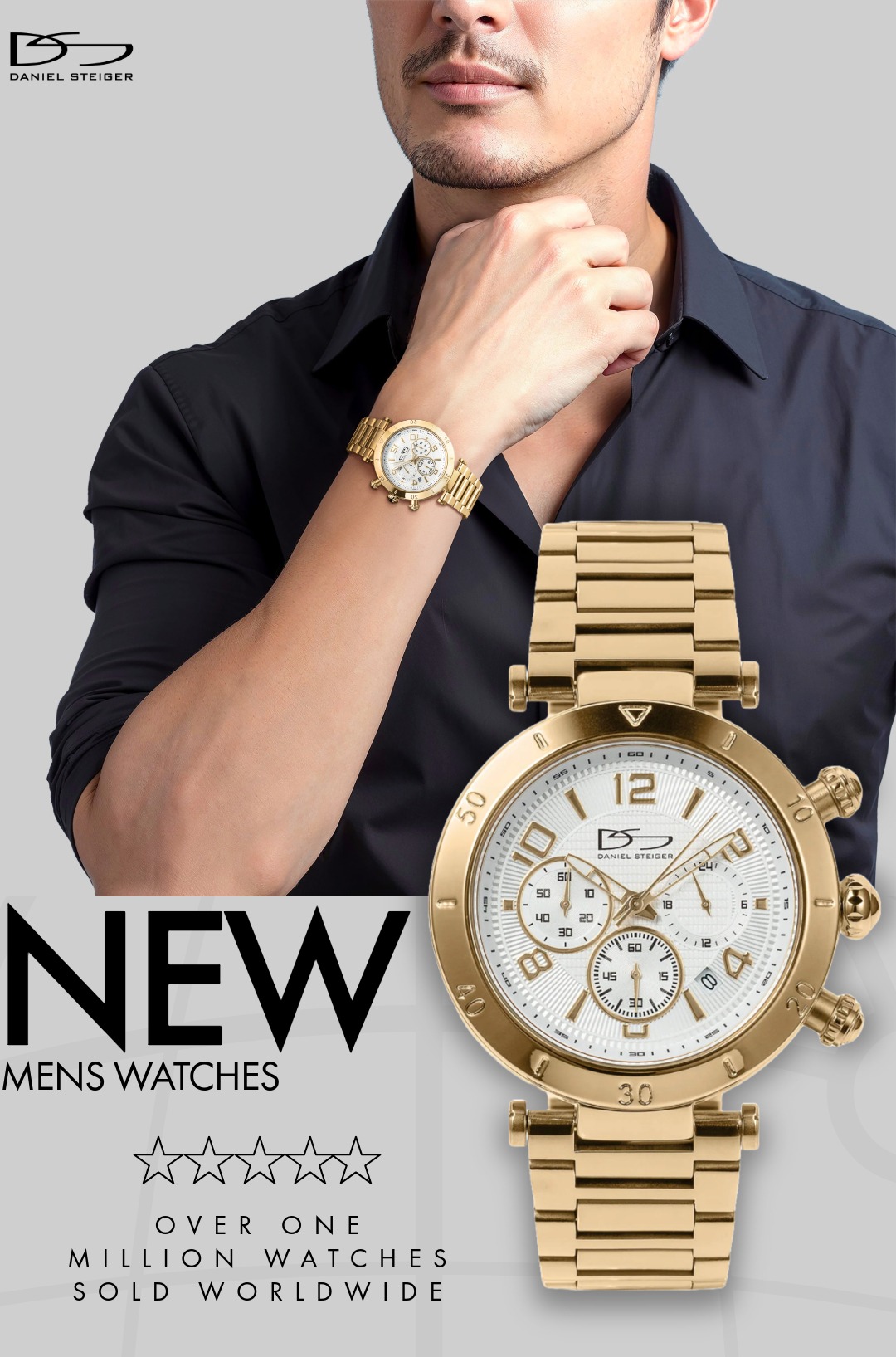 Pinnacle Gold Chronograph - Save With Code FUDIGI