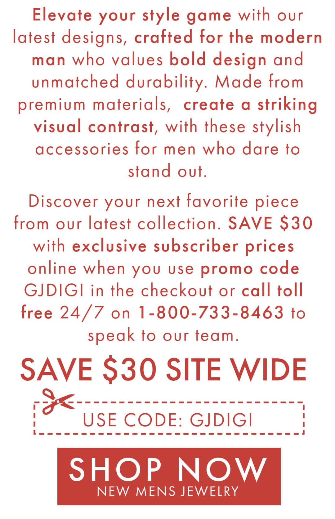 New Collection Out Now - Save $30 instantly