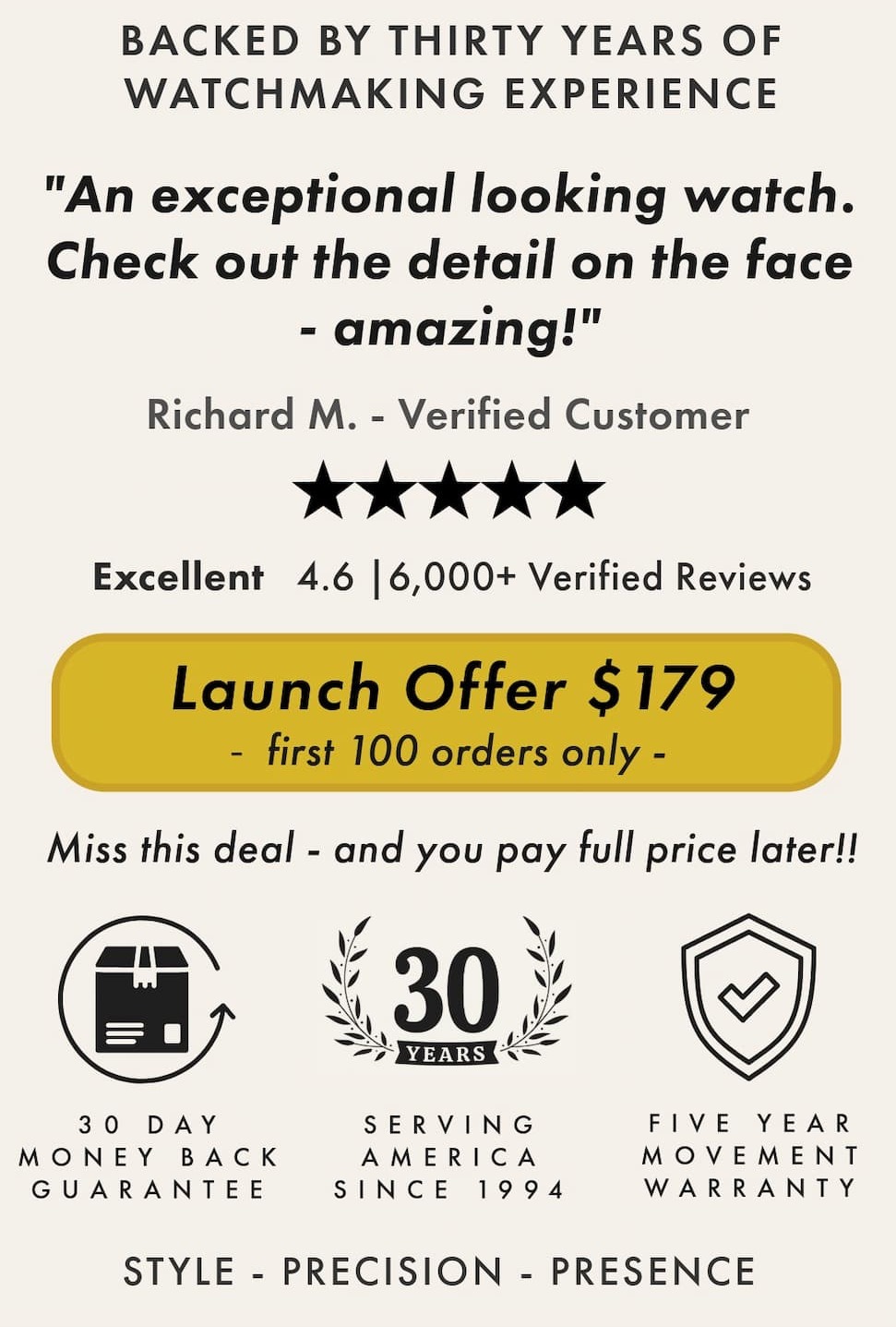 30+ Years Of 5 Star Reviews