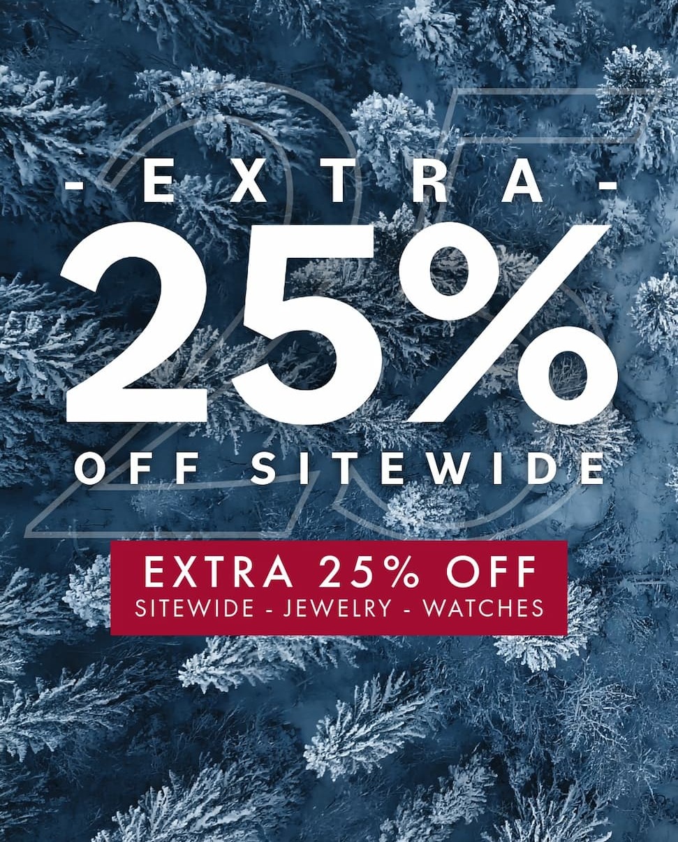 DOUBLE Discount - Get an extra 25% off sale prices