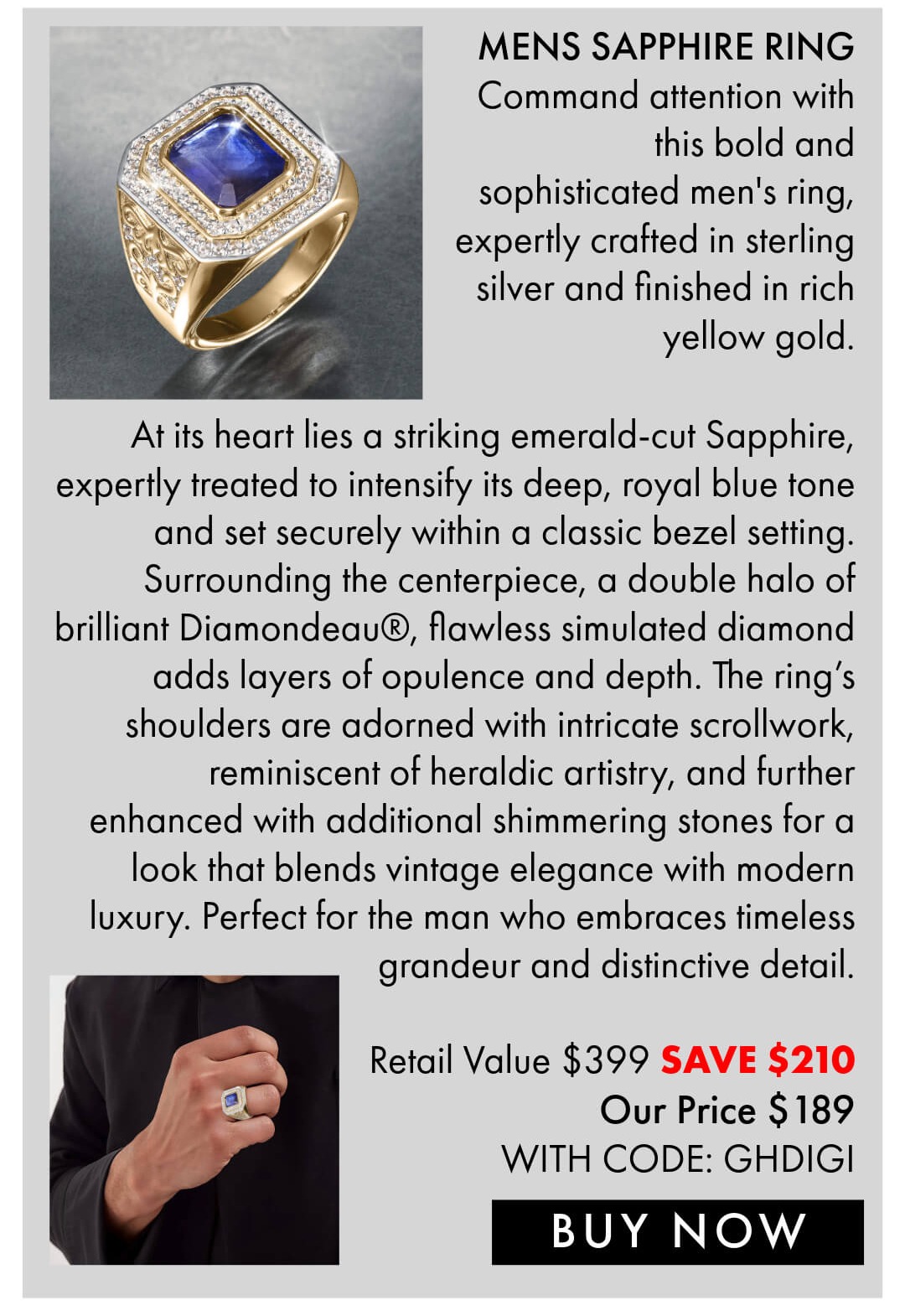 Featured Ring - Bastion Sapphire