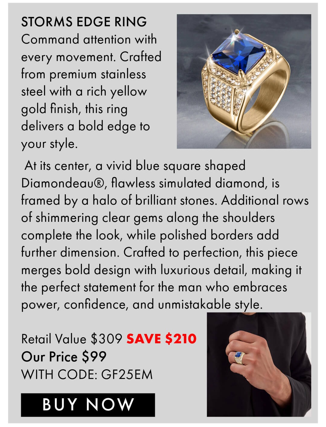 Save $210 instantly with code GF25EM