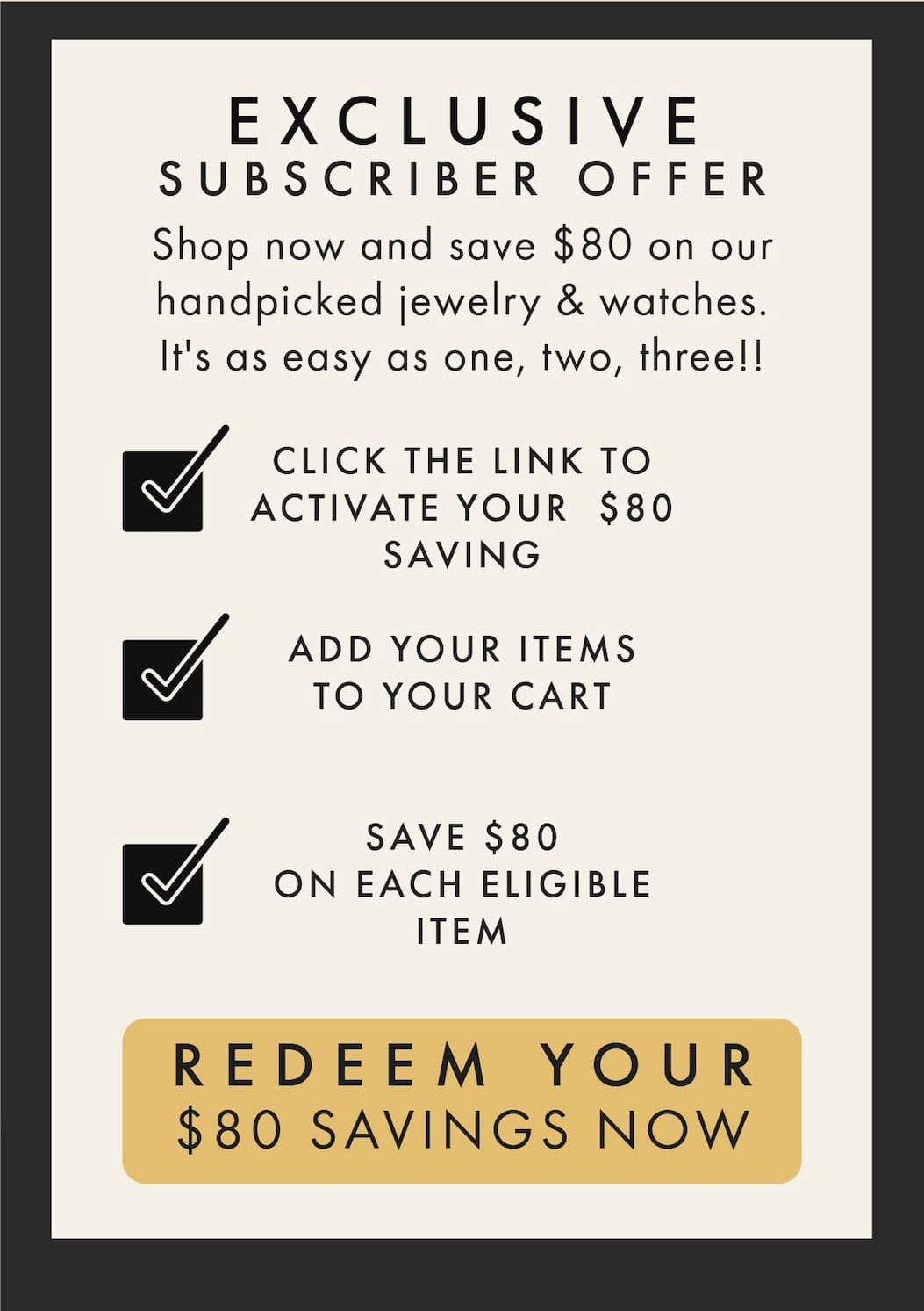 Activate Your $80 Voucher