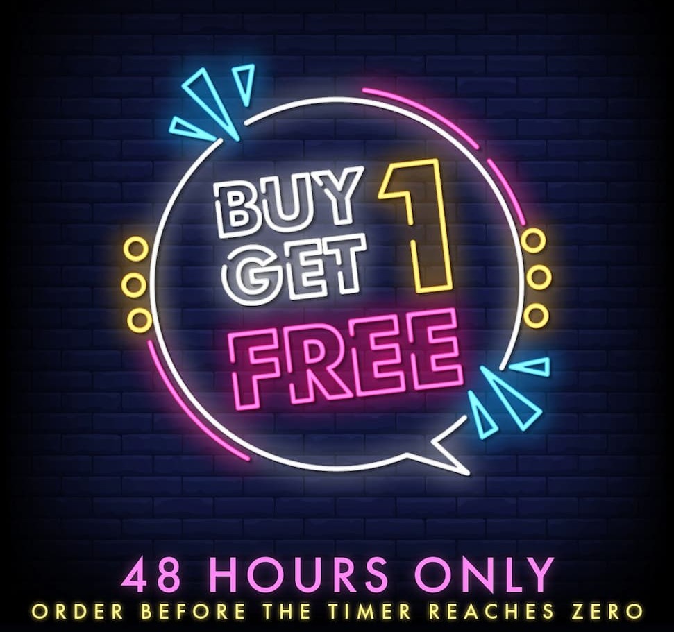 48HRS ONLY - Buy One Get One Free