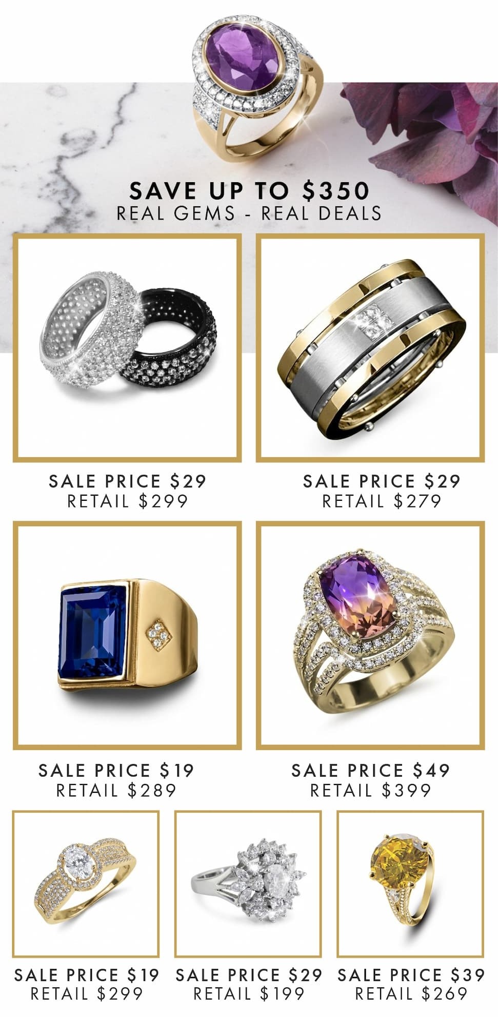 Ring Sale Now On - Save 90% Online