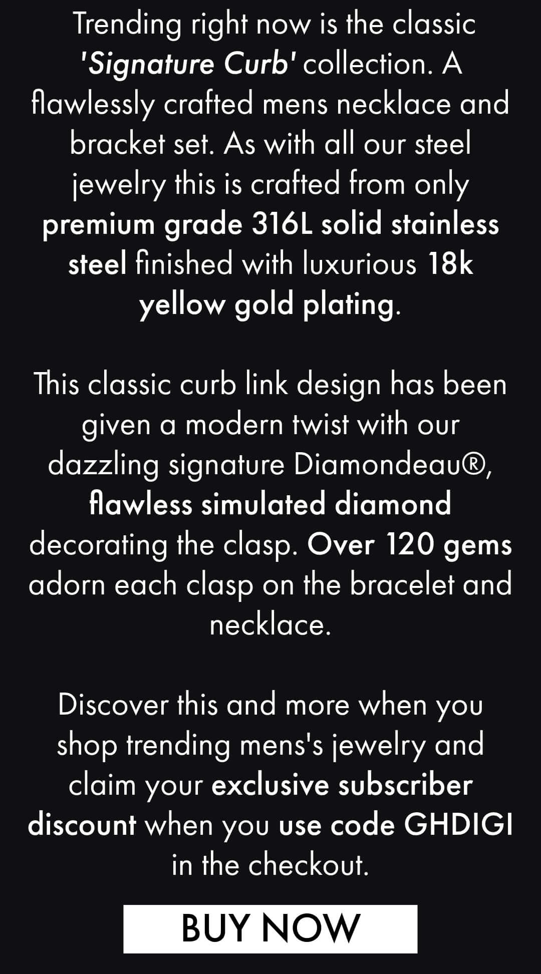 Trending Mens Bestseller - Signature Curb