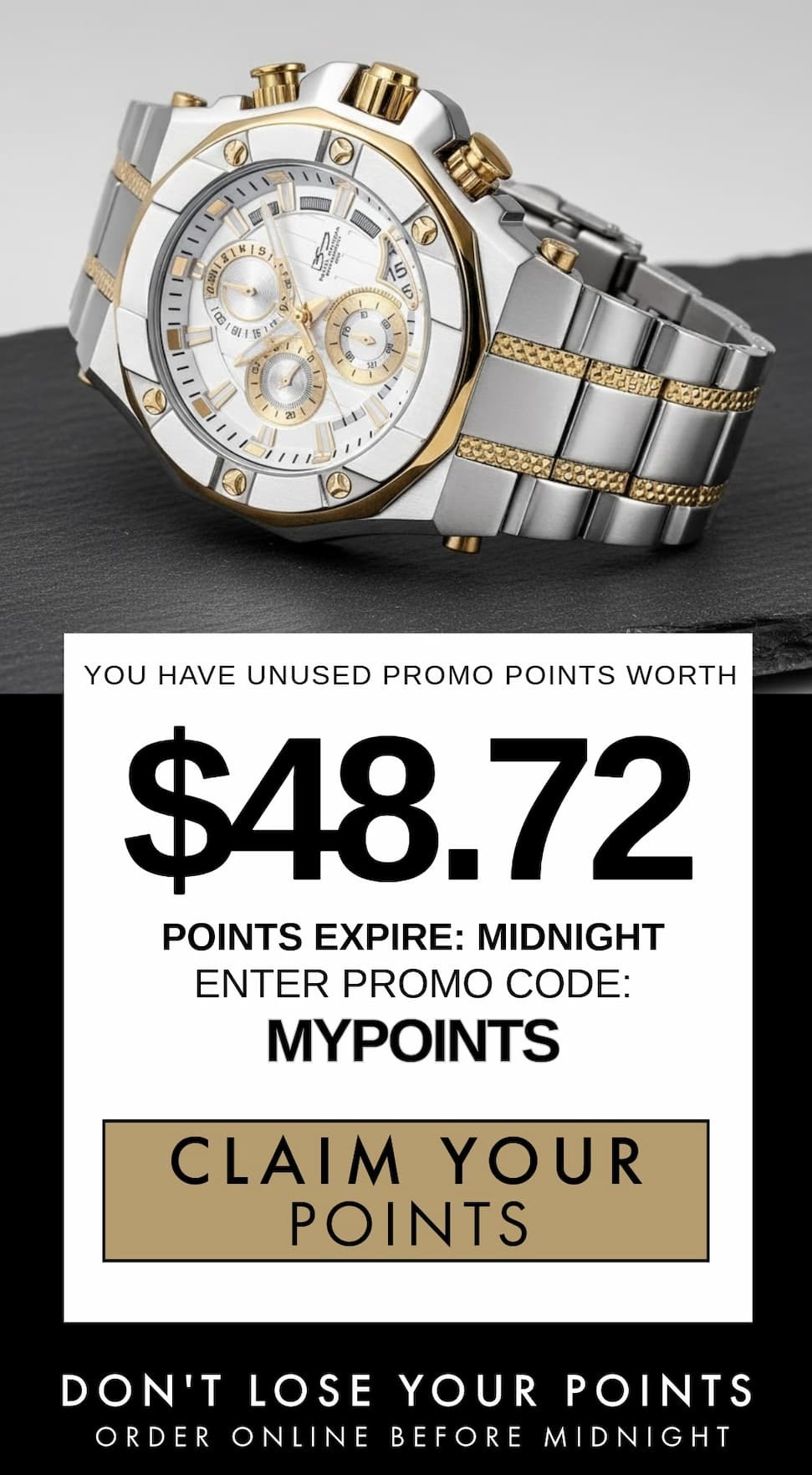 Claim Points Before Midnight Or Lose Them All