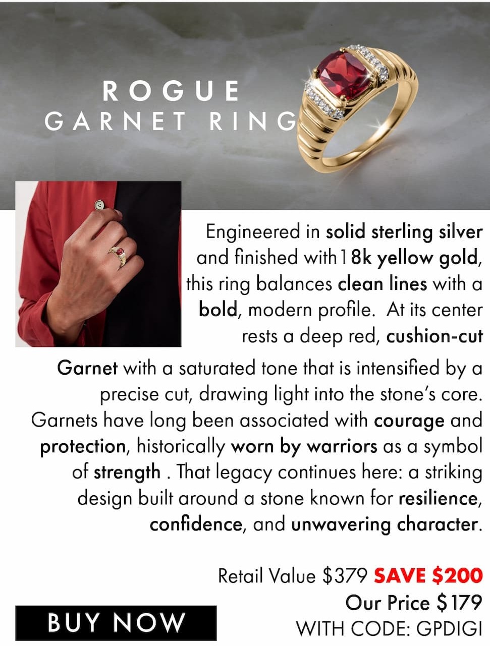 New Mens Rings - save $30 online with code GPDIGI