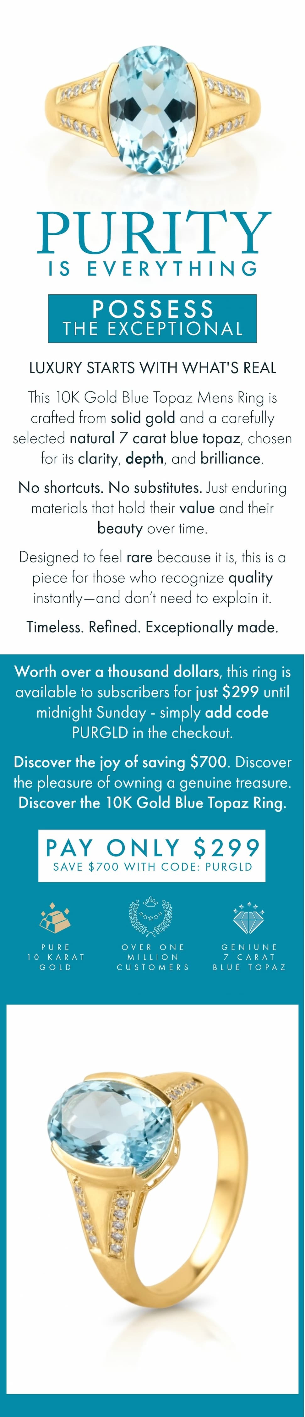 Save $700 with code PURGLD