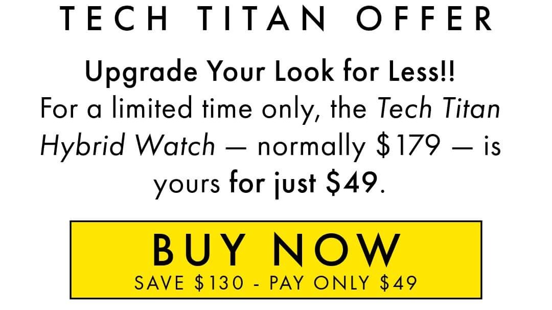 Black Friday Deal - Tech Titan 70% Off
