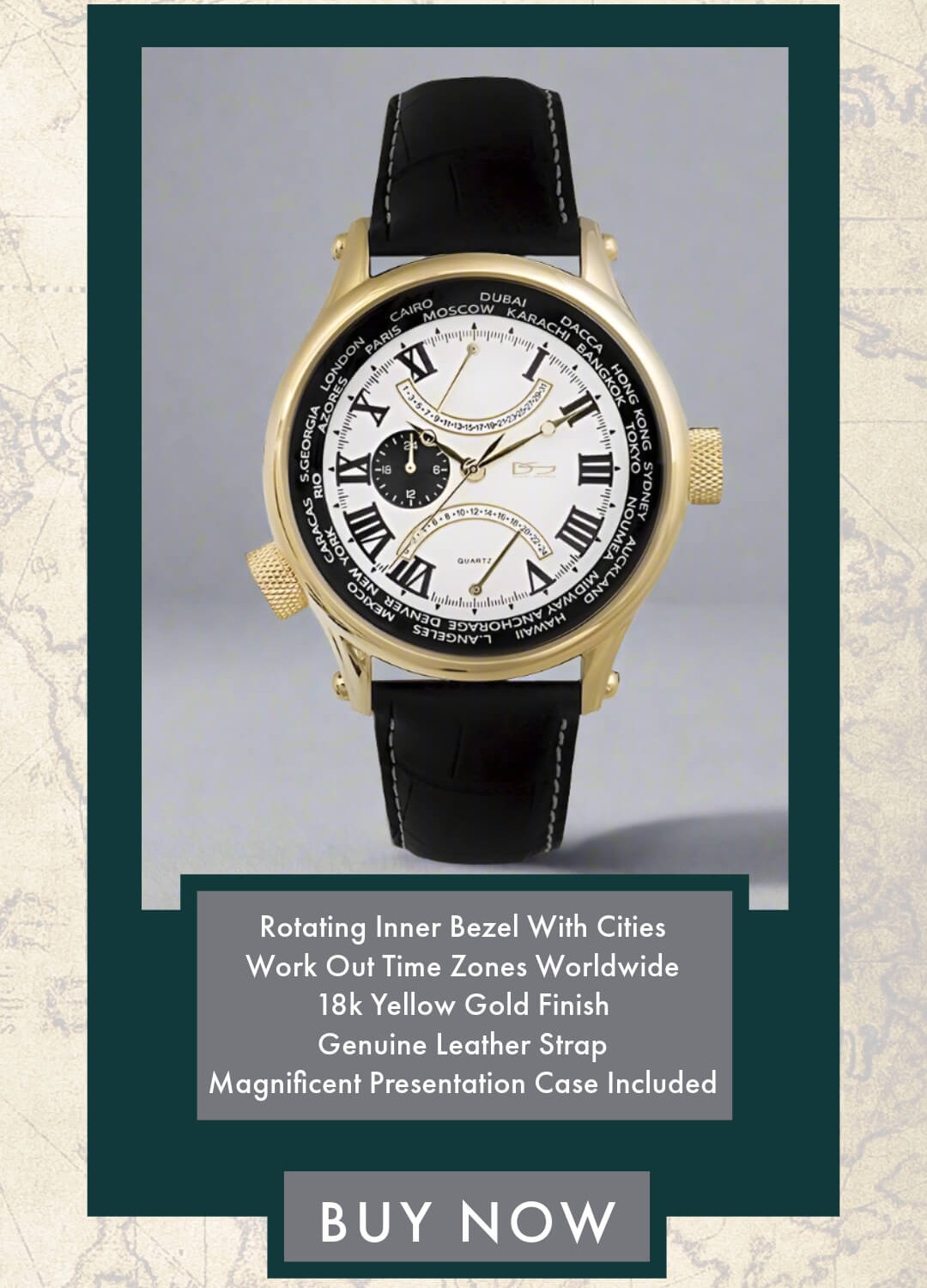 World Time Retrograde - Save $80. See the time anywhere in the world
