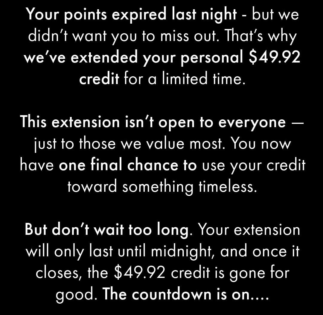 Claim Points Before Midnight Or Lose Them All