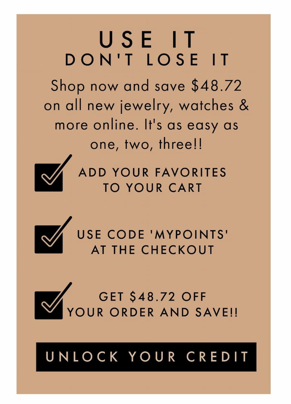 Use it don't lose it