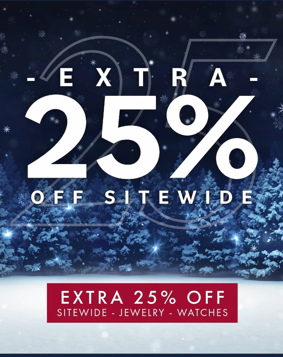 DOUBLE Discount - Get an extra 25% off sale prices