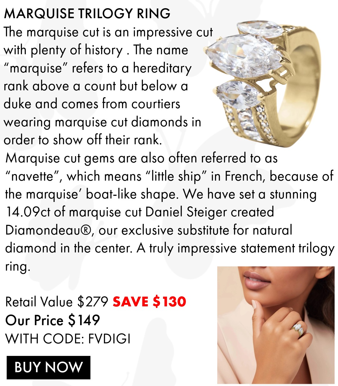 Marquise Trilogy Ring