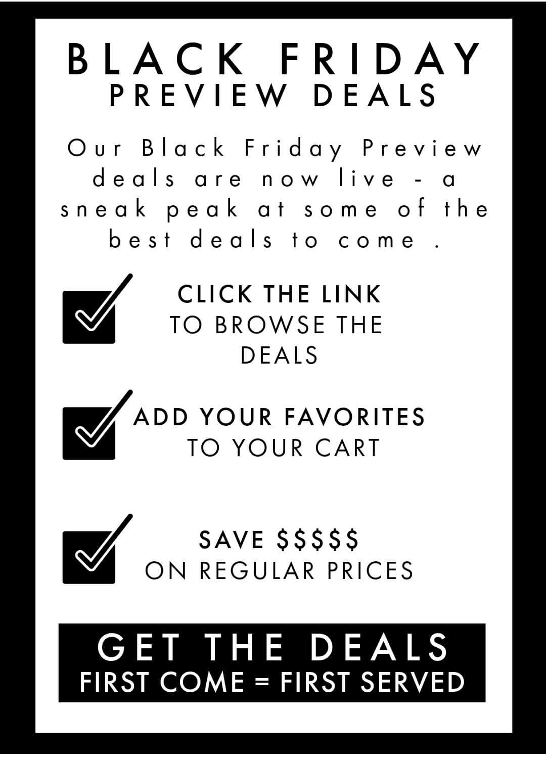 Up To 90% Off - Black Friday Preview