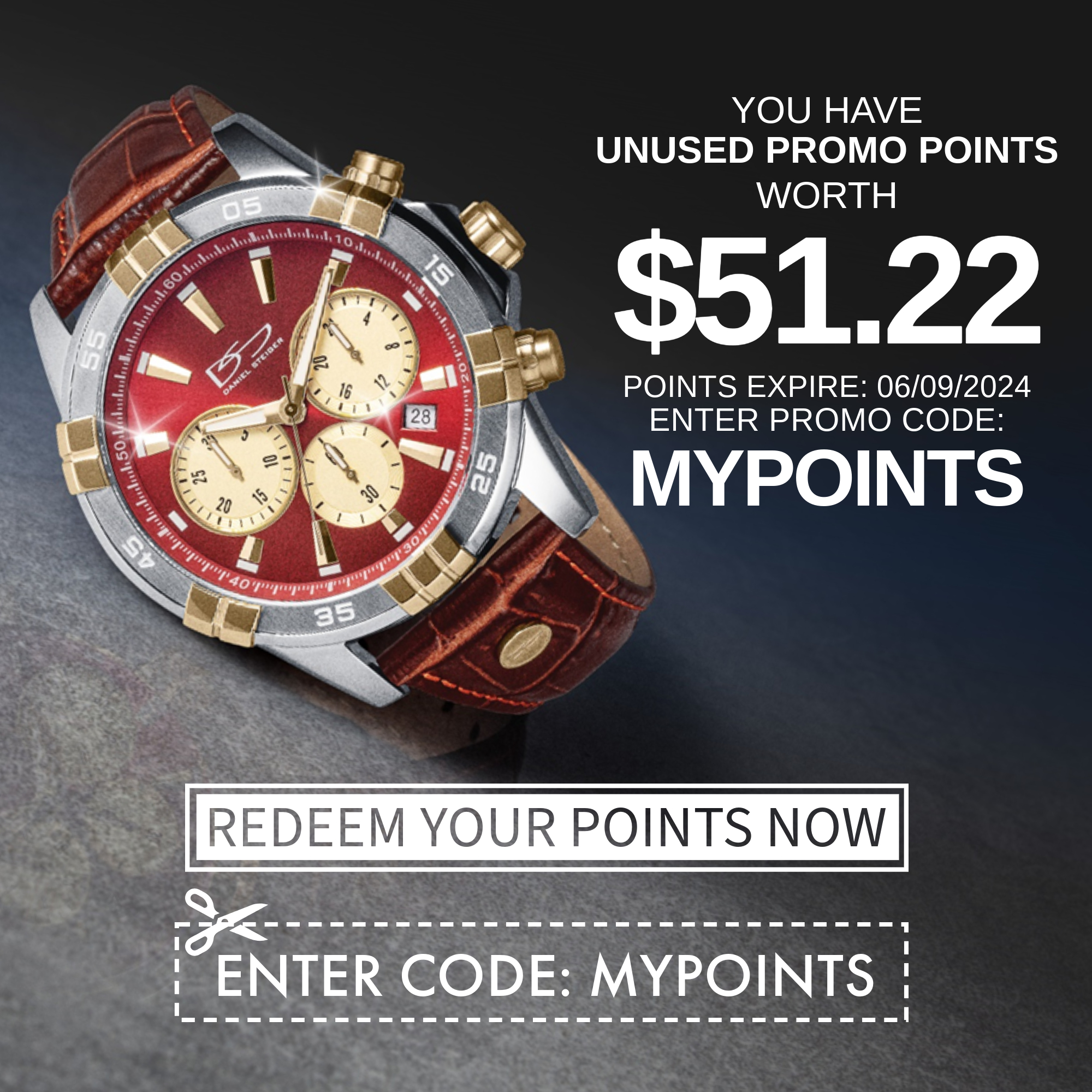 REDEEM YOUR POINTS NOW
