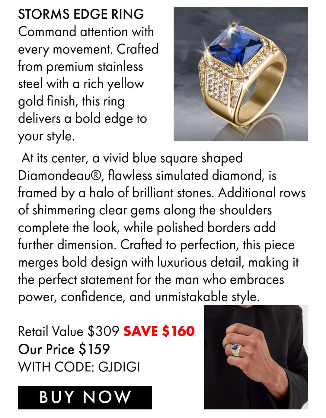 Storms Edge Rings - Save $30 with code GJDIGI