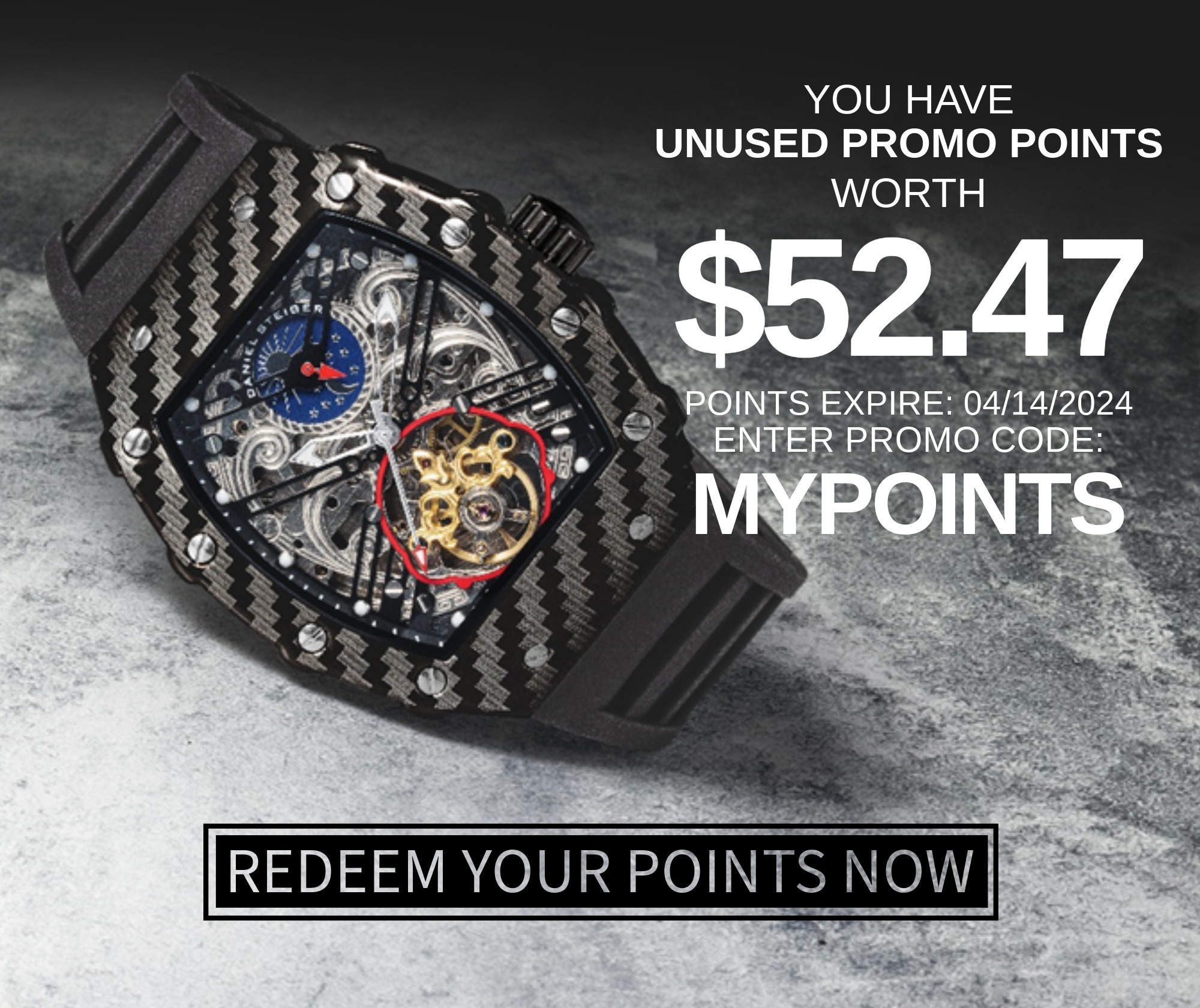 REDEEM YOUR POINTS NOW