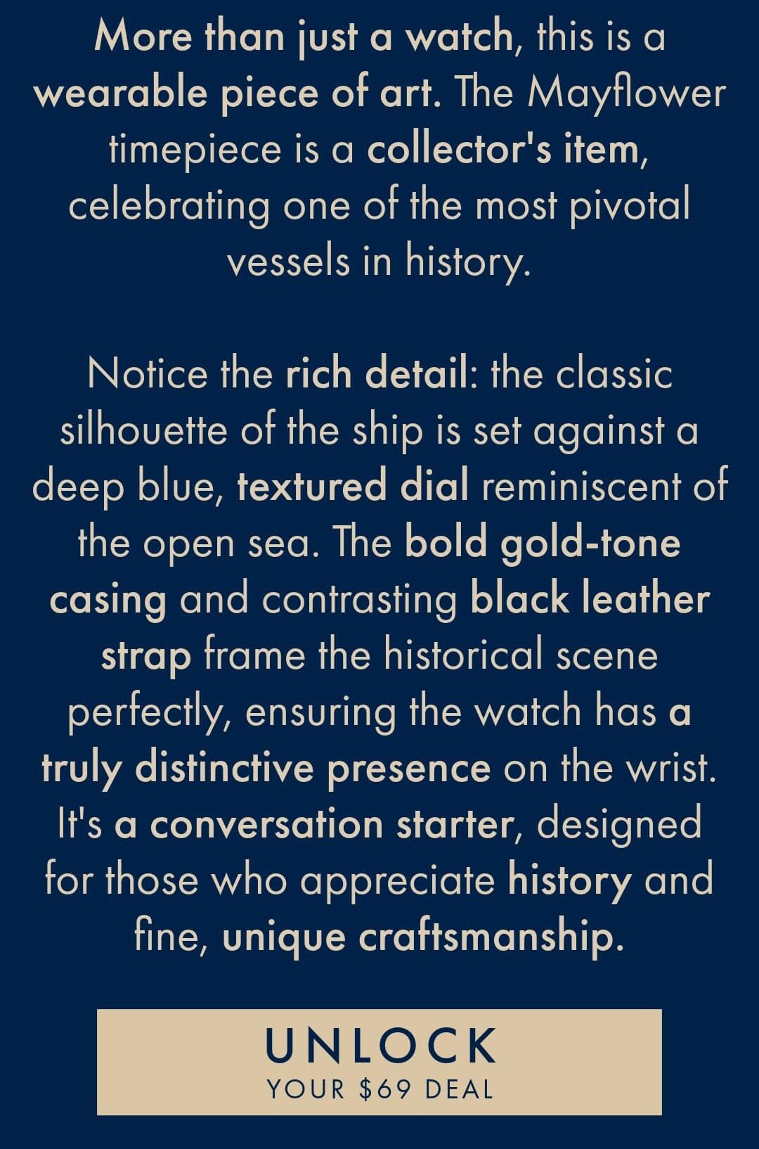 Discover the Mayflower Tribute Watch and claim your exclusive offer.	