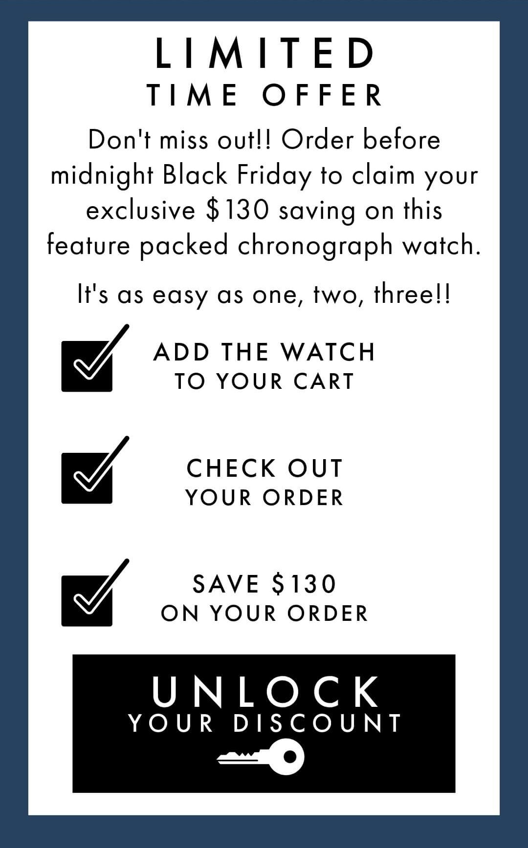 Claim Your Deal - Save $130 Instantly!!