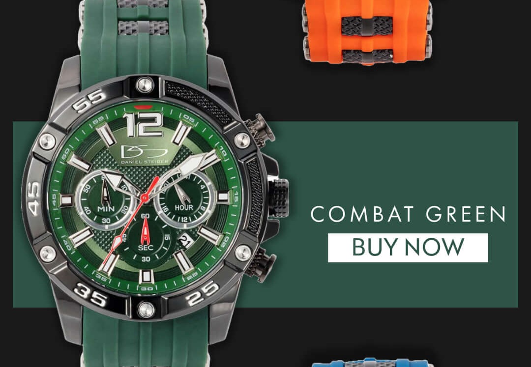 Adventurer Chronograph Watch - Combat Green