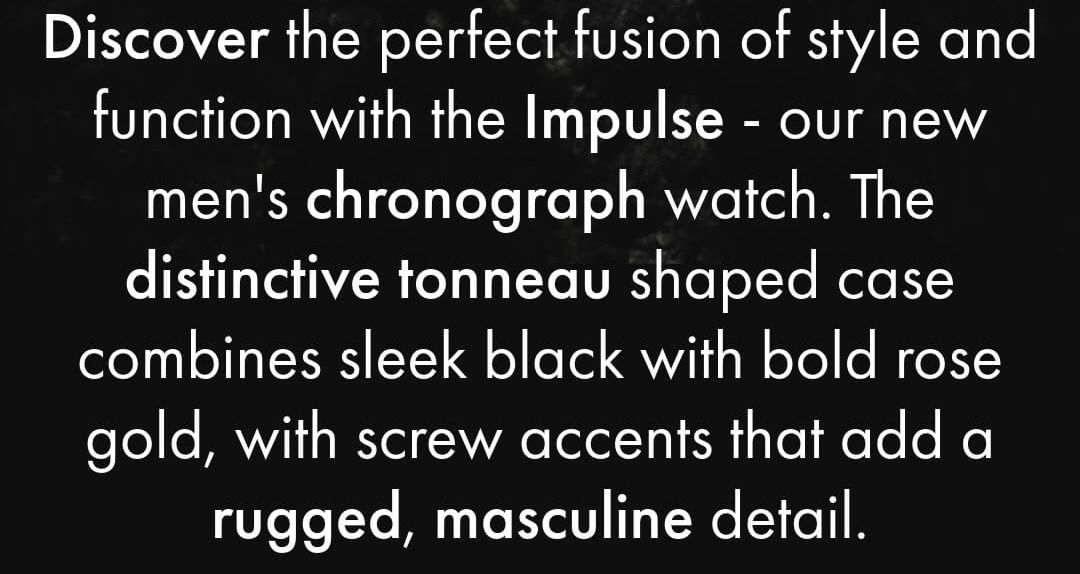 New - Impulse Chronograph